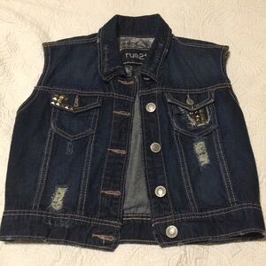 Rue 21 blue jean vest